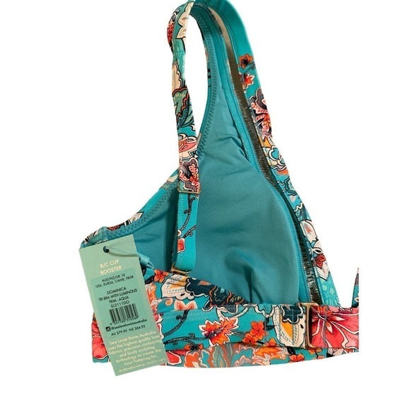Sea Level Women's Luminous Trim Floral Dominica Tri Booster Bra Size 6 Multi NWT - Picture 4 of 4